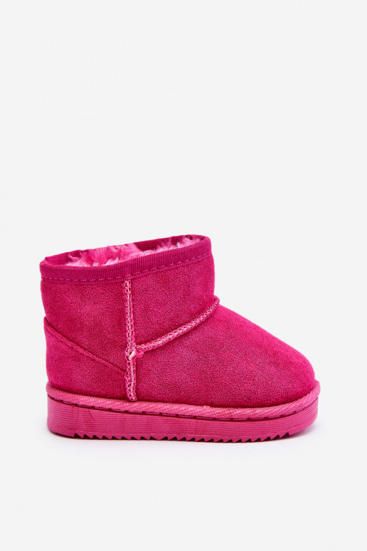 Bottes d'hiver chaudes pour enfants de couleur rose Gooby