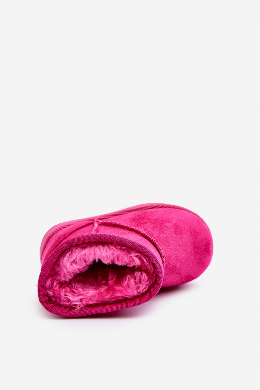 Bottes d'hiver chaudes pour enfants de couleur rose Gooby