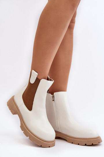 bottes Ramhel blanches élégantes 2