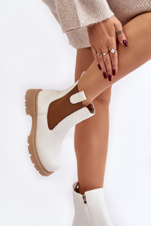 bottes Ramhel blanches élégantes