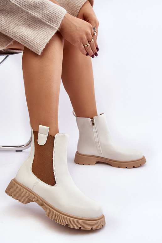 bottes Ramhel blanches élégantes