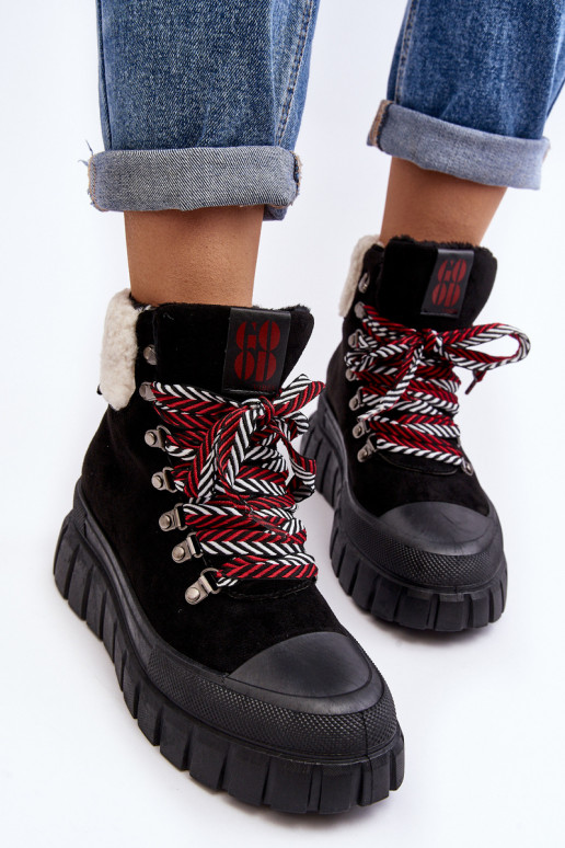 bottes chauffantes à semelle massive de couleur noire Ralotta