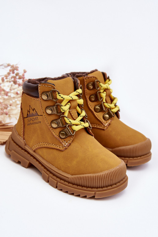 Chaussures chaudes pour enfants bottes couleur marron Walter