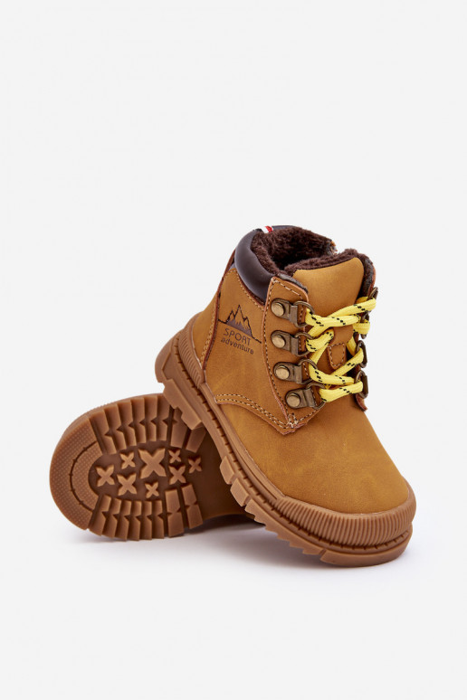 Chaussures chaudes pour enfants bottes couleur marron Walter