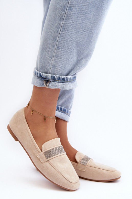 Mocassins à oeillets chatoyants beige Ralrika Mocassins à oeillets chatoyants beige Ralrika