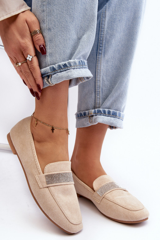 Mocassins à oeillets chatoyants beige Ralrika Mocassins à oeillets chatoyants beige Ralrika