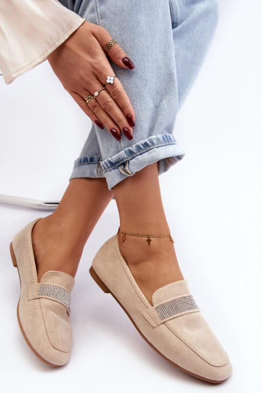 Mocassins à oeillets chatoyants beige Ralrika Mocassins à oeillets chatoyants beige Ralrika