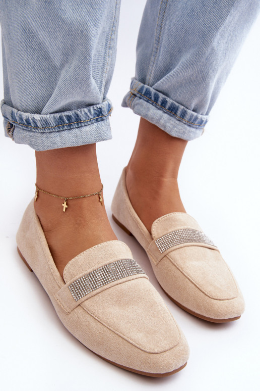 Mocassins à oeillets chatoyants beige Ralrika Mocassins à oeillets chatoyants beige Ralrika