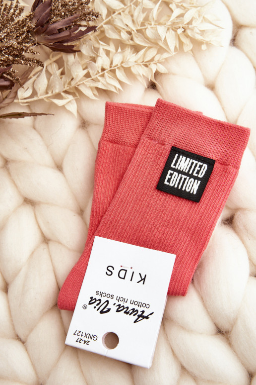 Chaussettes enfant couleur rose