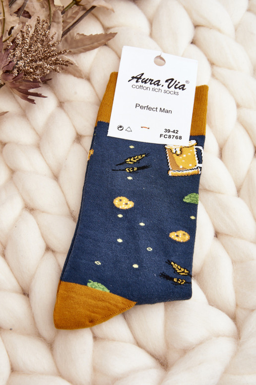 chaussettes à motifs bleu foncé chaussettes à motifs bleu foncé