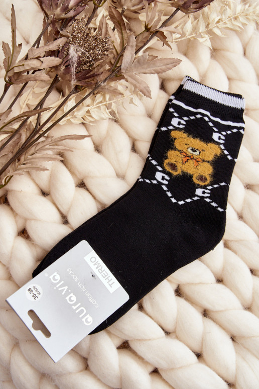 Chaussettes chaudes en noir