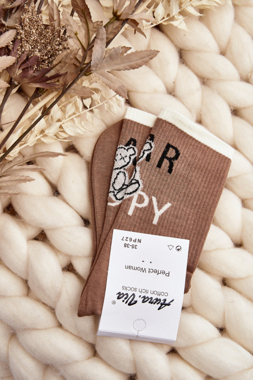 Chaussettes avec l'inscription I'm brown