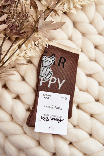 Chaussettes avec l'inscription I'm brown