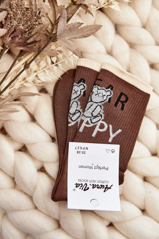 Chaussettes avec l'inscription I'm brown