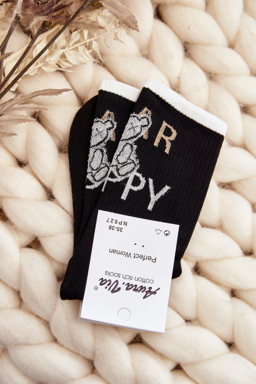 Chaussettes avec inscription I'm black