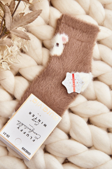 Chaussettes pour enfants, marron