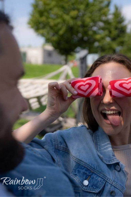 Chaussettes COUPLE BOX 2 paires Boîte avec coeurs Chaussettes COUPLE BOX 2 paires Boîte avec coeurs