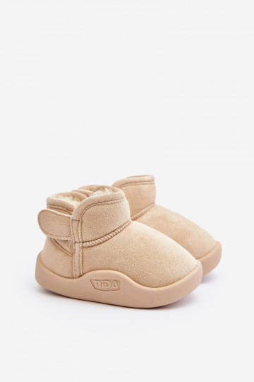 bottes de neige Enfants réchauffées avec intérieur en fourrure couleur beige Benigna