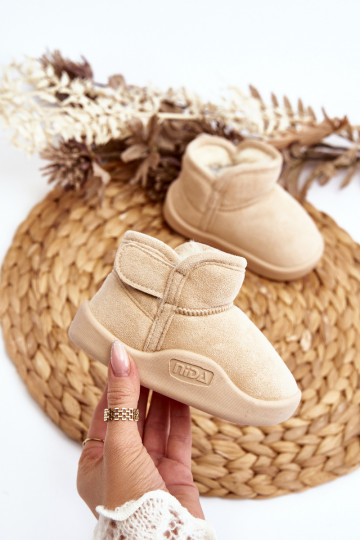 bottes de neige Enfants réchauffées avec intérieur en fourrure couleur beige Benigna 2