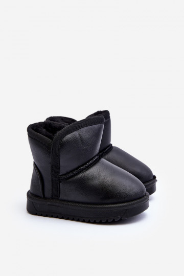 Bottes de neige écologiques Enfant couleur noire Husalta