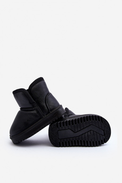 Bottes de neige écologiques Enfant couleur noire Husalta