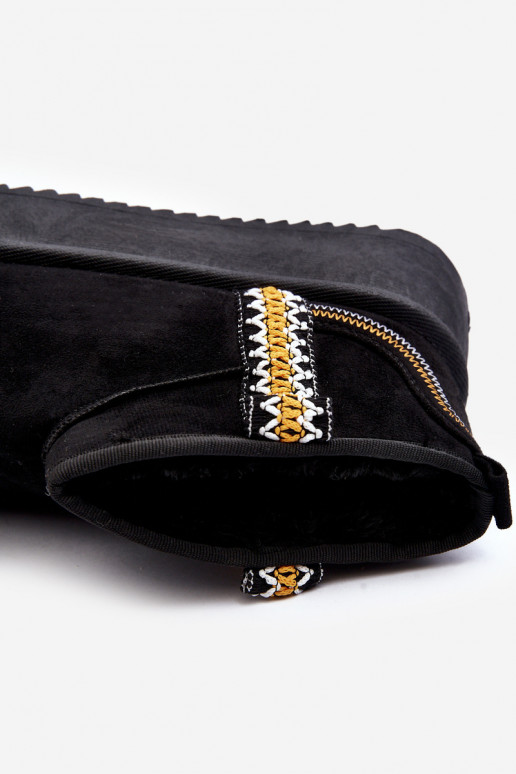 bottes de neige à plateforme à motif - Udra noir