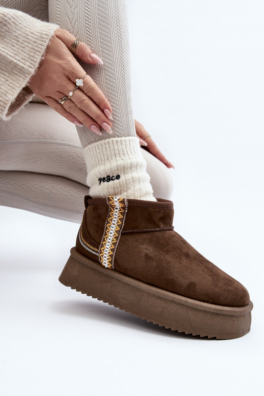 Bottes de neige à plateforme à motif - Kaki Udra Bottes de neige à plateforme à motif - Kaki Udra