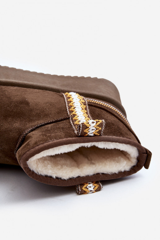 Bottes de neige à plateforme à motif - Kaki Udra