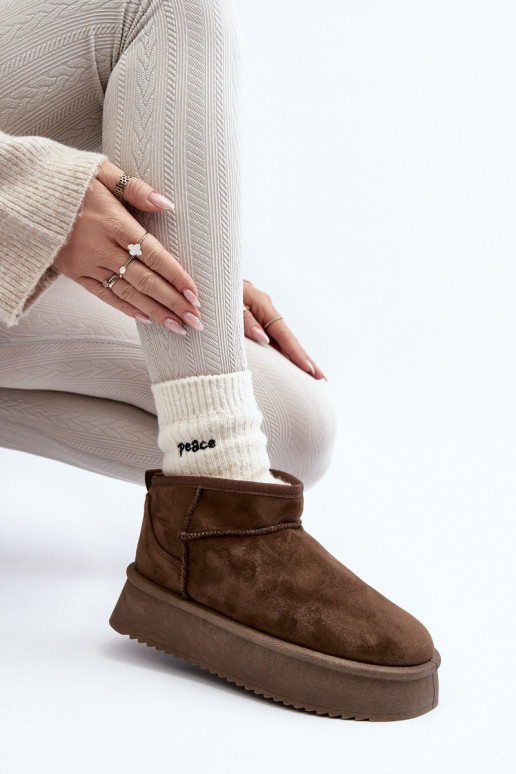 bottes de neige à semelle massive de couleur kaki Caliksa bottes de neige à semelle massive de couleur kaki Caliksa