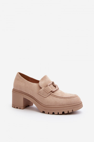 Chaussures à talons larges en daim Finley