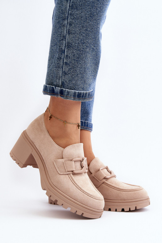 Chaussures à talons larges en daim Finley