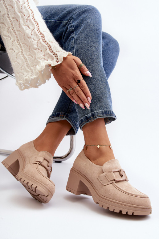 Chaussures à talons larges en daim Finley