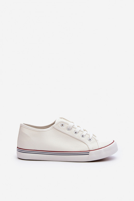 Chaussures pour femmes en éco-cuir de couleur blanche Lirean
