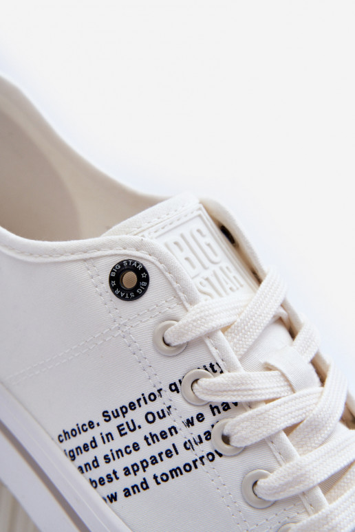 chaussures de loisirs Big Star LL174204 couleur blanche