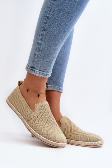 Espadrilles du modèle résistant de couleur beige Harmonie 2