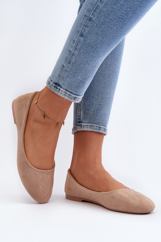 Ballerines Lasota en daim beige