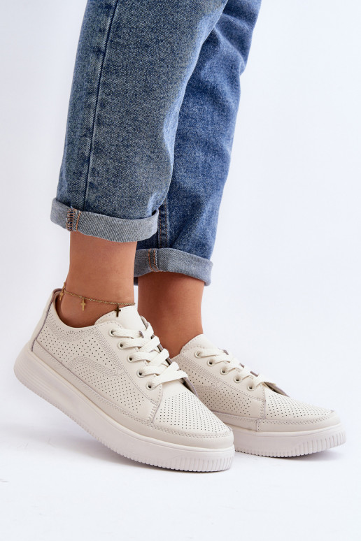 Chaussures de sport baskets modèle chaussures couleur blanche Failla