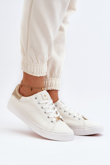 Chaussures de loisirs en éco-cuir de couleur blanche Tiraelle 2