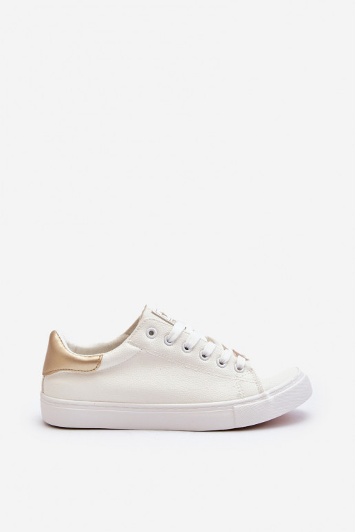 Chaussures de loisirs en éco-cuir de couleur blanche Tiraelle