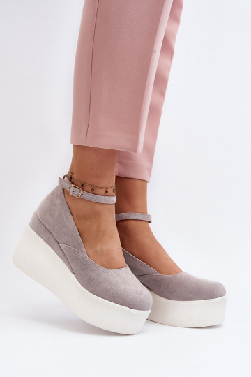 espadrilles de couleur grise Malla 2