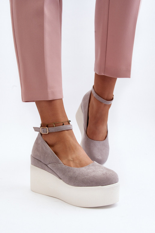 espadrilles de couleur grise Malla