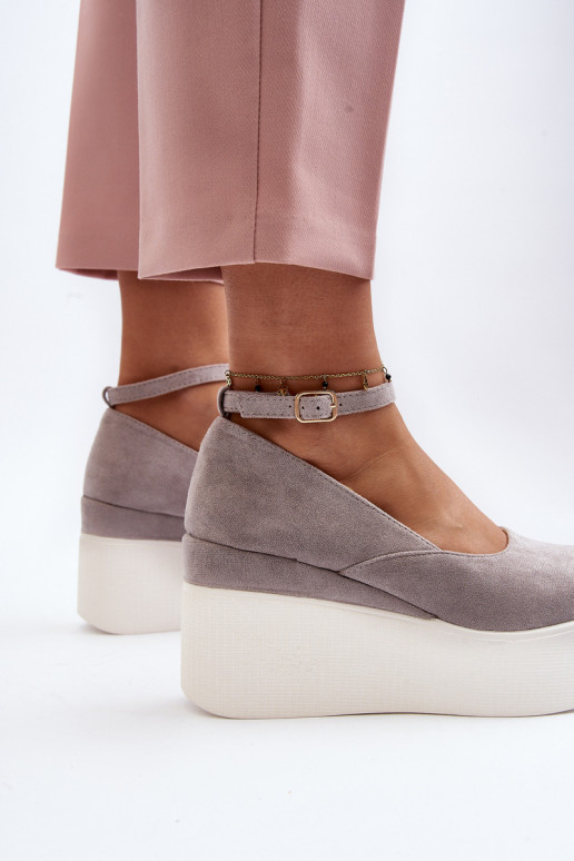 espadrilles de couleur grise Malla