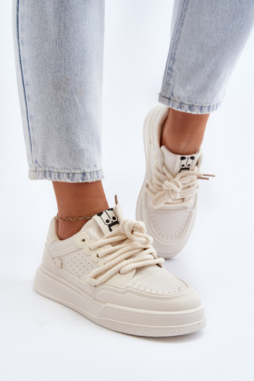 Baskets modèle chaussures Eco couleur beige Avanalis
