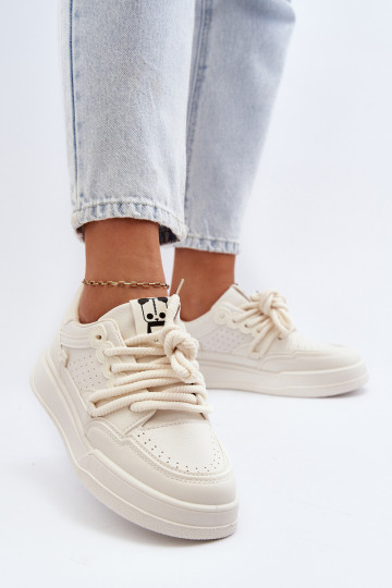 Baskets modèle chaussures Eco couleur beige Avanalis 2