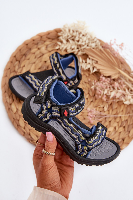 Sandales enfants Lee Cooper LCW-24-34-2601 bleu foncé