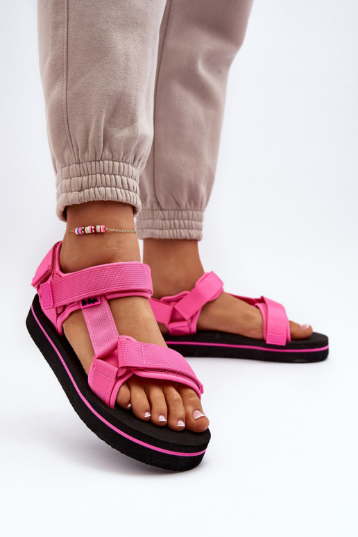 Sandales femme à plateforme Lee Cooper LCW-24-05-2750L couleur rose