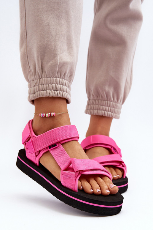Sandales femme à plateforme Lee Cooper LCW-24-05-2750L couleur rose