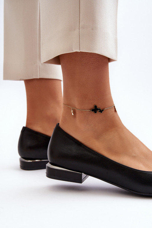 Ballerines à boucles Sergio Leone BL203 noir