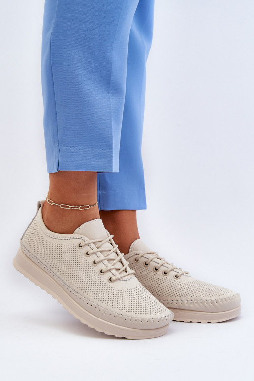 Chaussures style sport Chaussures de loisirs couleur beige Lalnai
