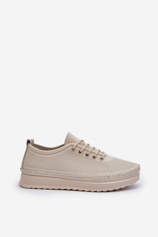 Chaussures style sport Chaussures de loisirs couleur beige Lalnai